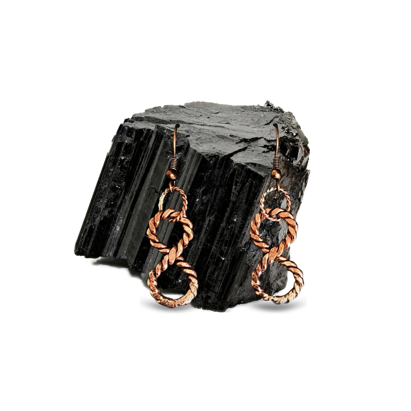 Infinity Tensor Earrings Copper Tensor Rings, Sacred Knowledge Energy Tools