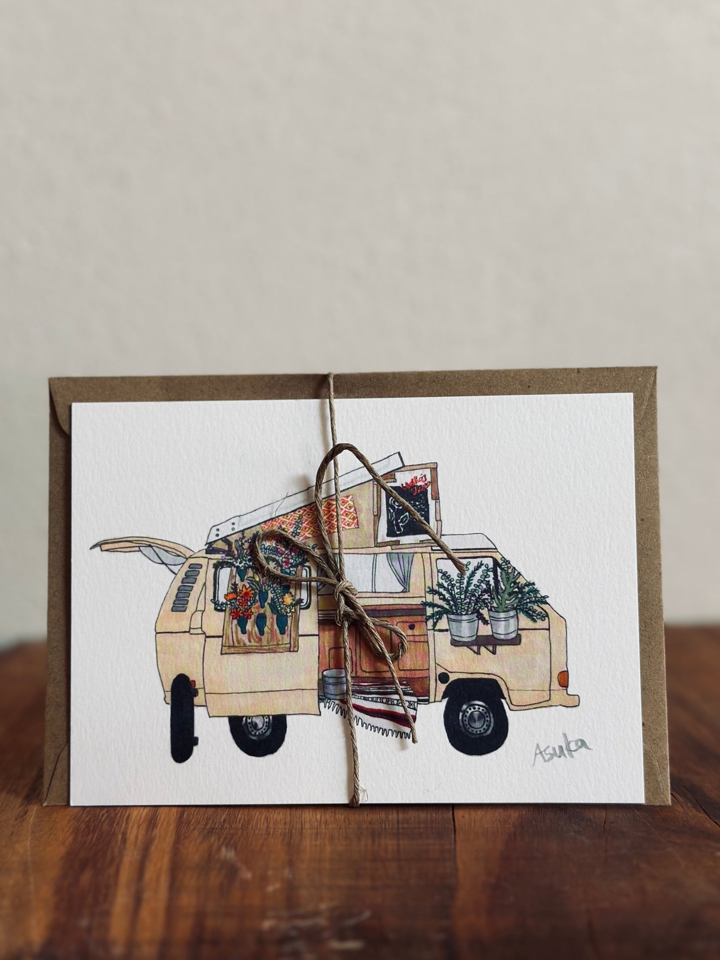 Van Message Card, Asuka Art
