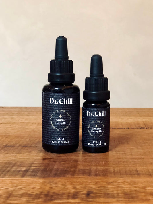 Relief: sleep better - Organic Hemp oil, Dr. Chill