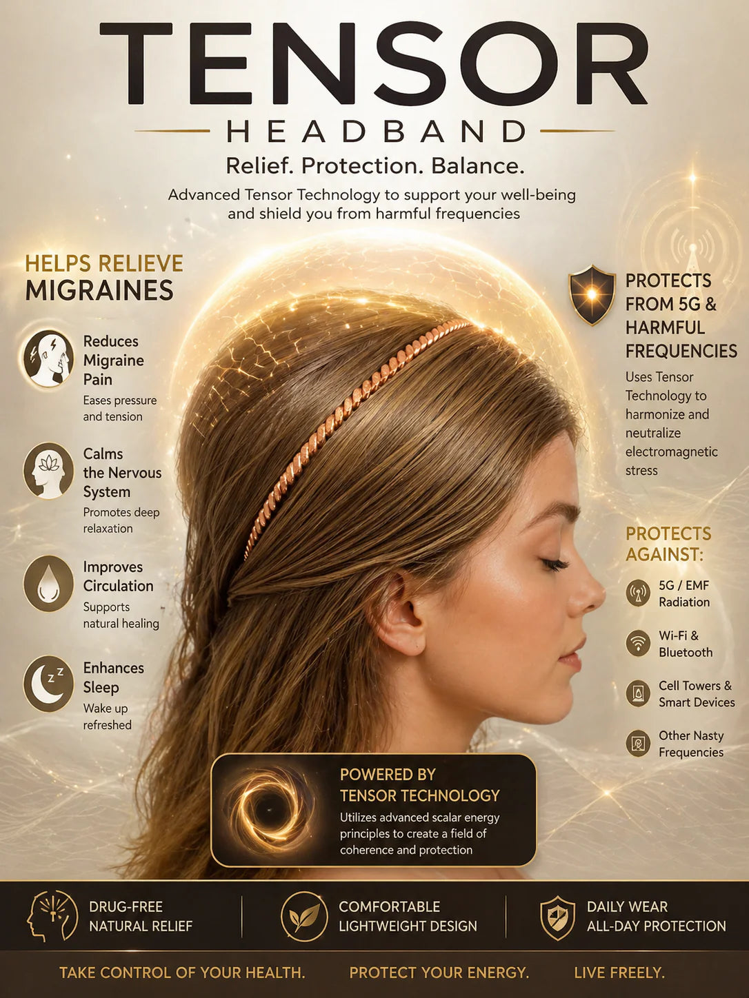 Tensor Headband, Sacred Knowledge Energy Tools