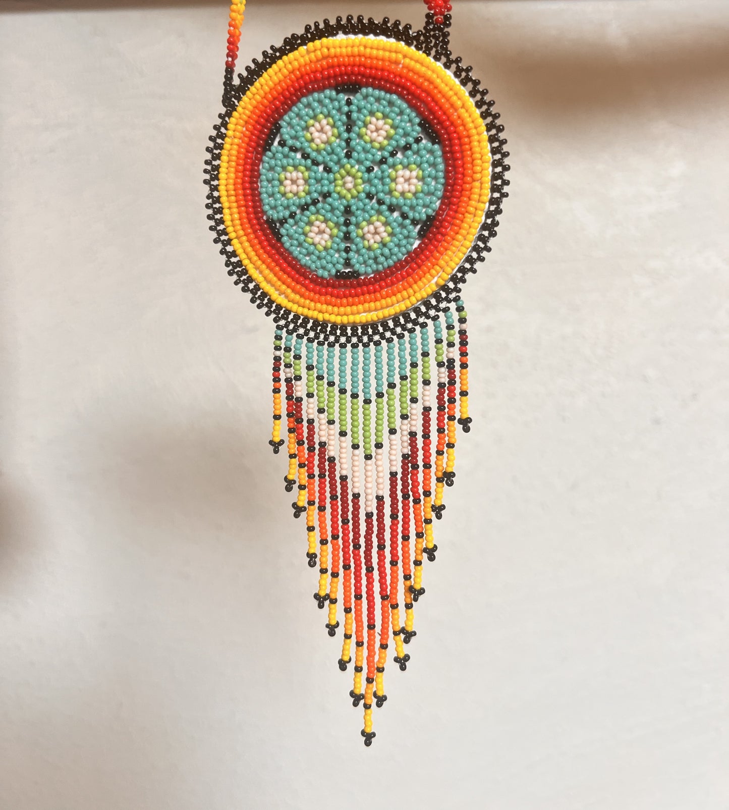 Peyote Bead Necklace 'Hikuri', Ritual