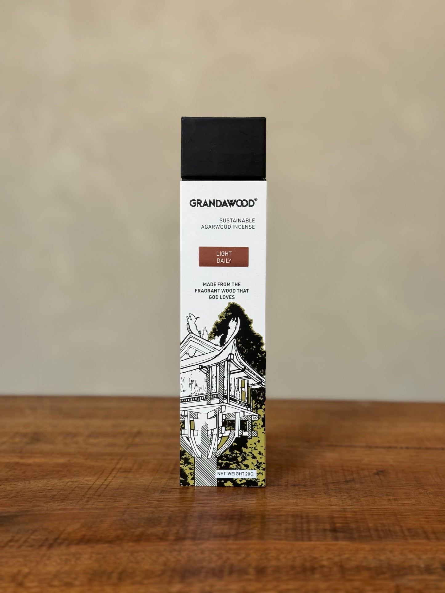 Light Daily- Sustainable Agarwood Incense, Grandawood