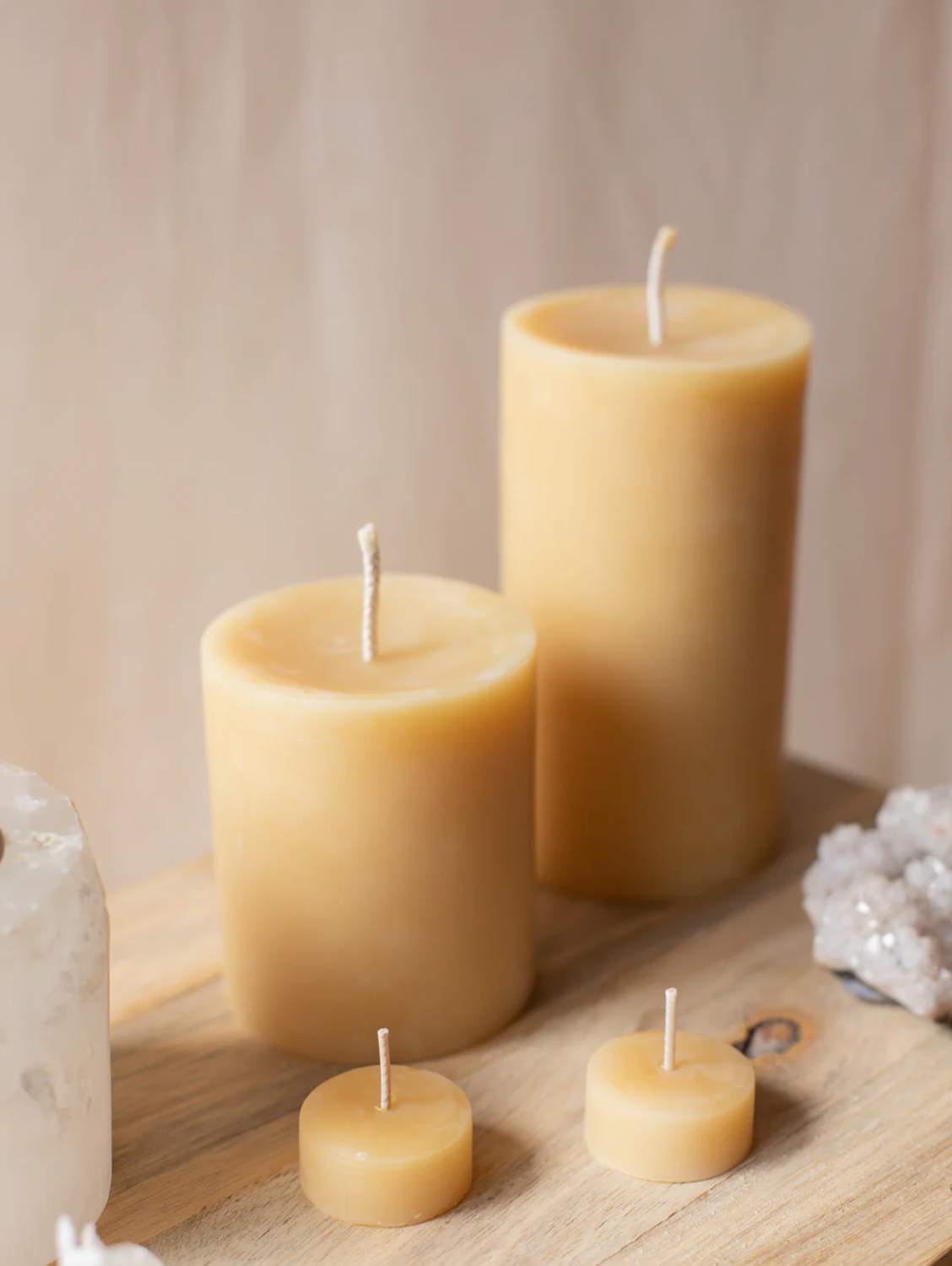 Pillar Candle 9cm Gold, Ahana