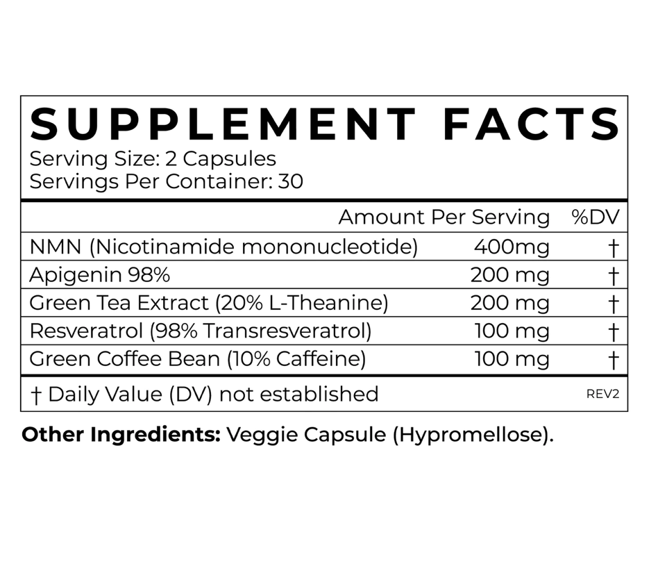 NMN (Trans-Resveratrol L-Theanine), Cymbiotika
