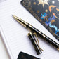 Celestial Rollerball Pen Black Ink, Dreamy Moons