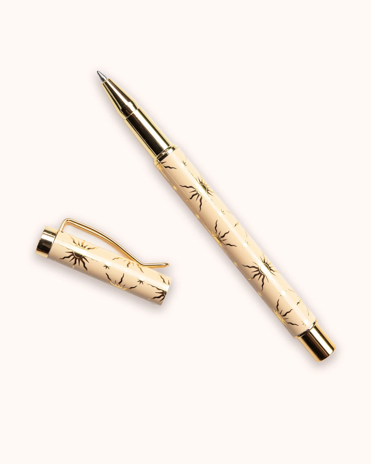 Gratitude Rollerball Pen Black Ink, Dreamy Moons