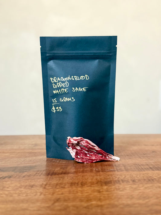 Dragons Blood Dipped White Sage, Ritual Space