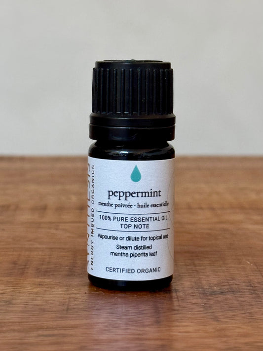 Peppermint Certified Organic Essential Oil, Synthesis Energy Imbued Organics