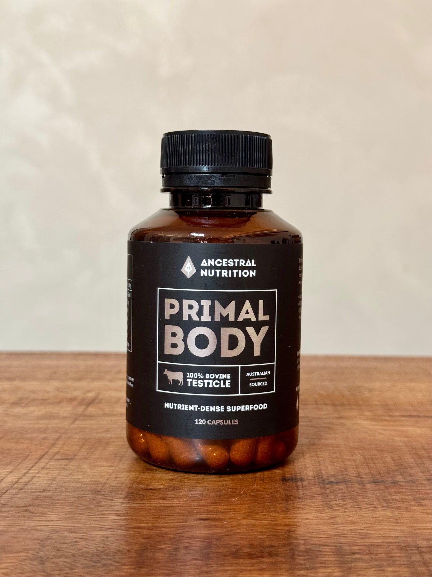 Primal Body Bovine Testicle Capsules, Ancestral Nutrition
