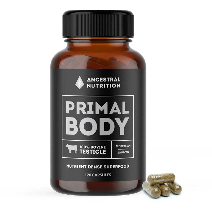 Primal Body Bovine Testicle Capsules, Ancestral Nutrition