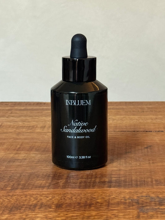 Native Sandalwood Face and Body Oil, InBluem