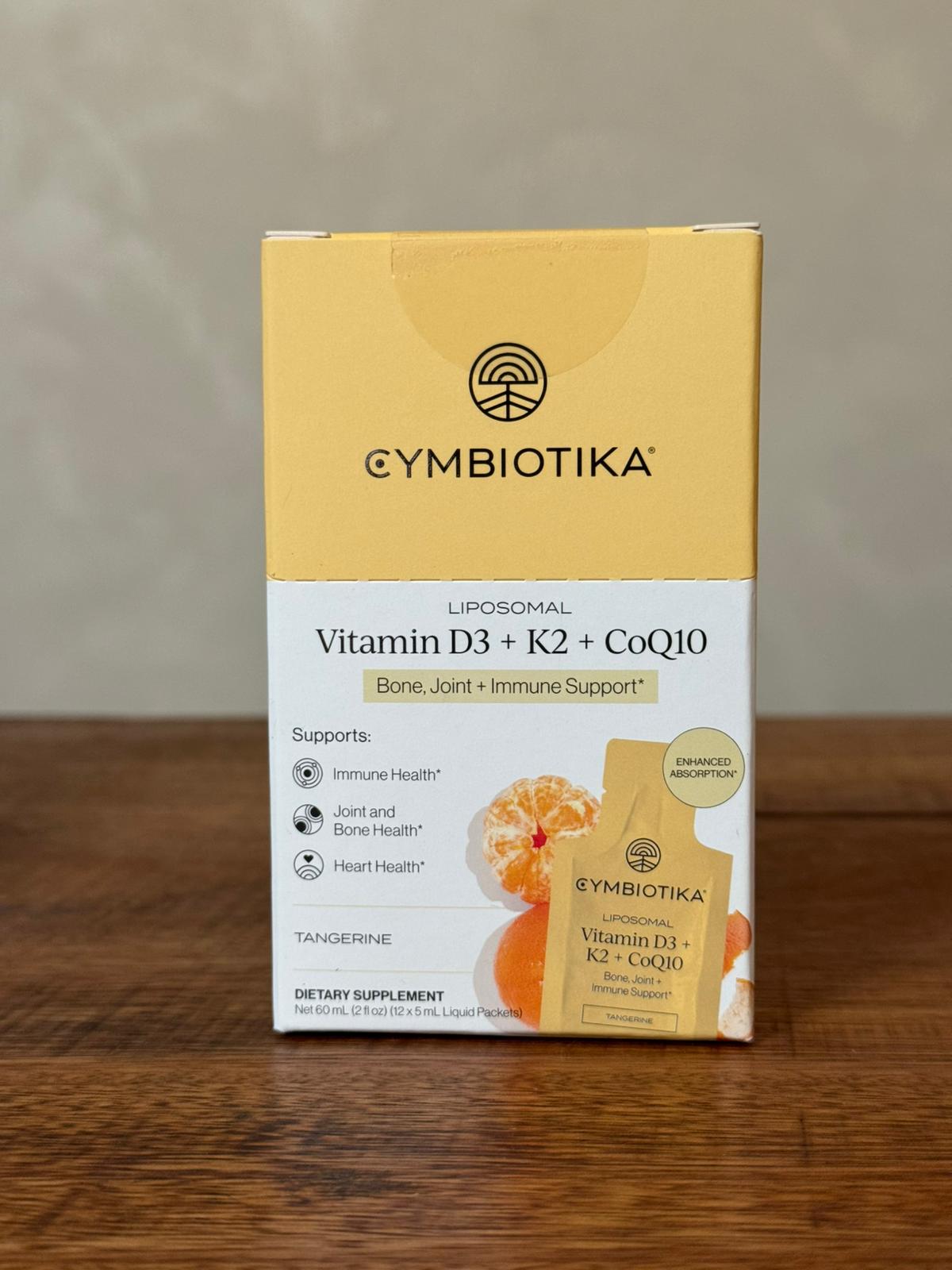 Liposomal Vitamin D3+K2+CoQ10, Cymbiotika