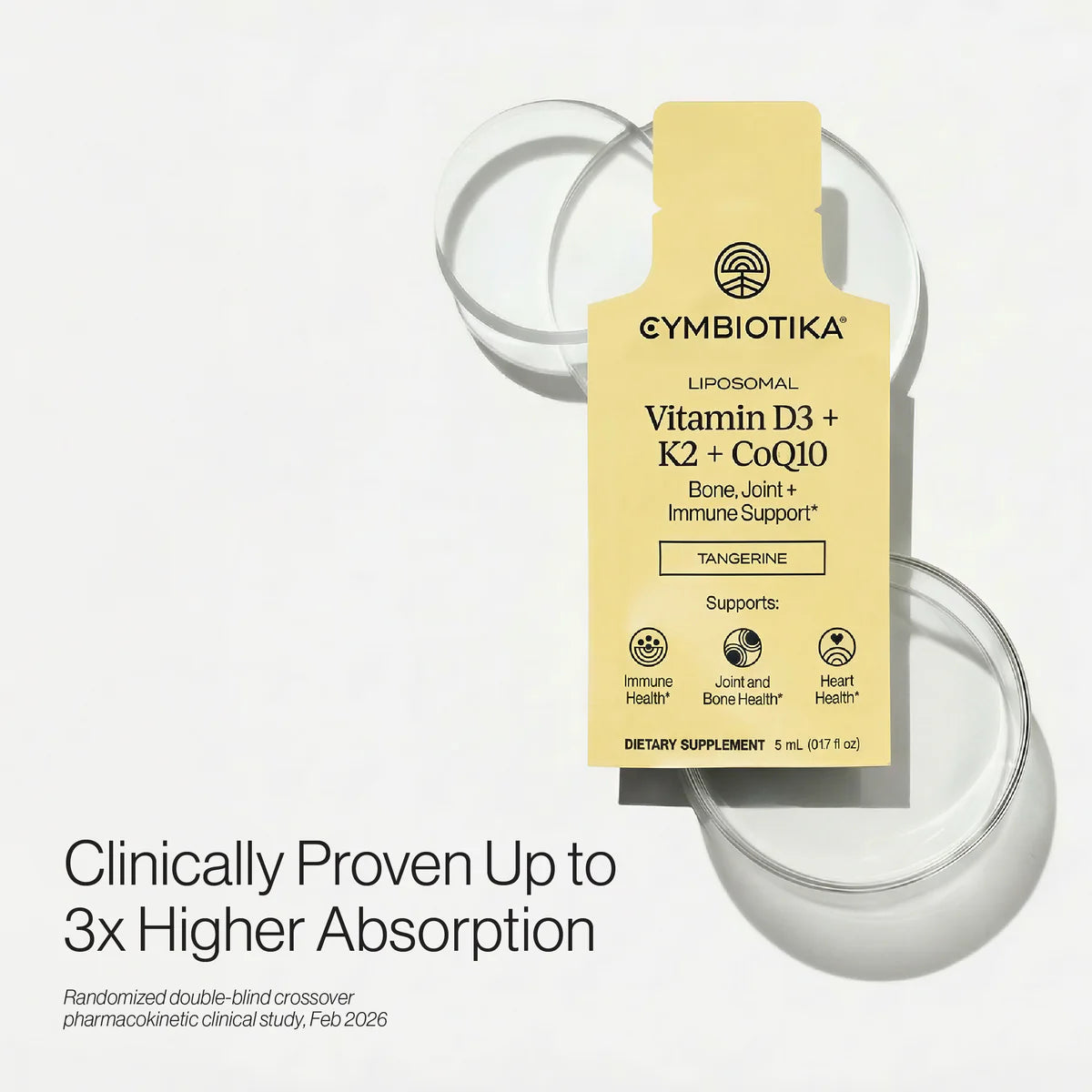 Liposomal Vitamin D3+K2+CoQ10, Cymbiotika