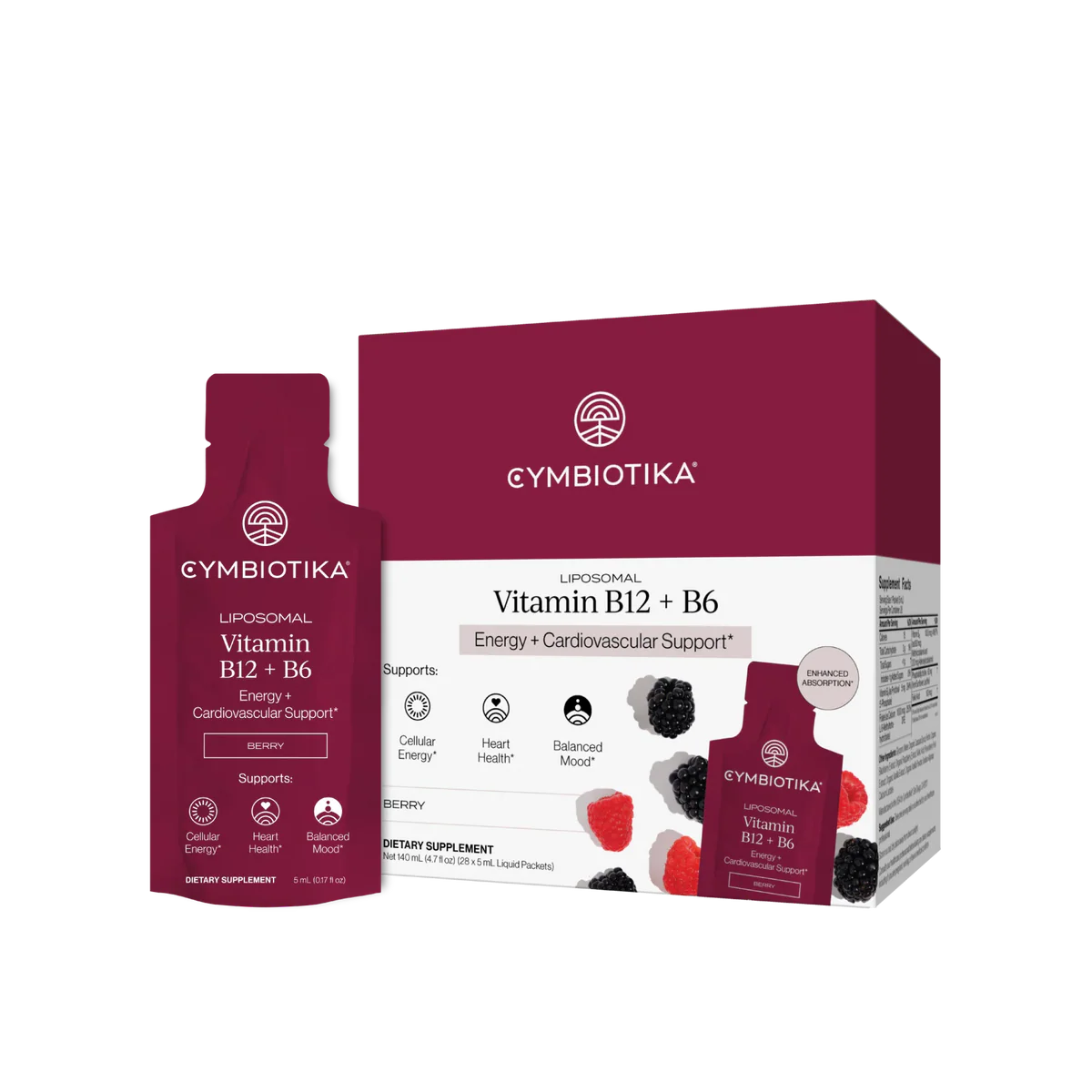 Liposomal Vitamin B12+B6, Cymbiotika