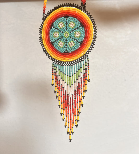 Peyote Bead Necklace 'Hikuri', Ritual
