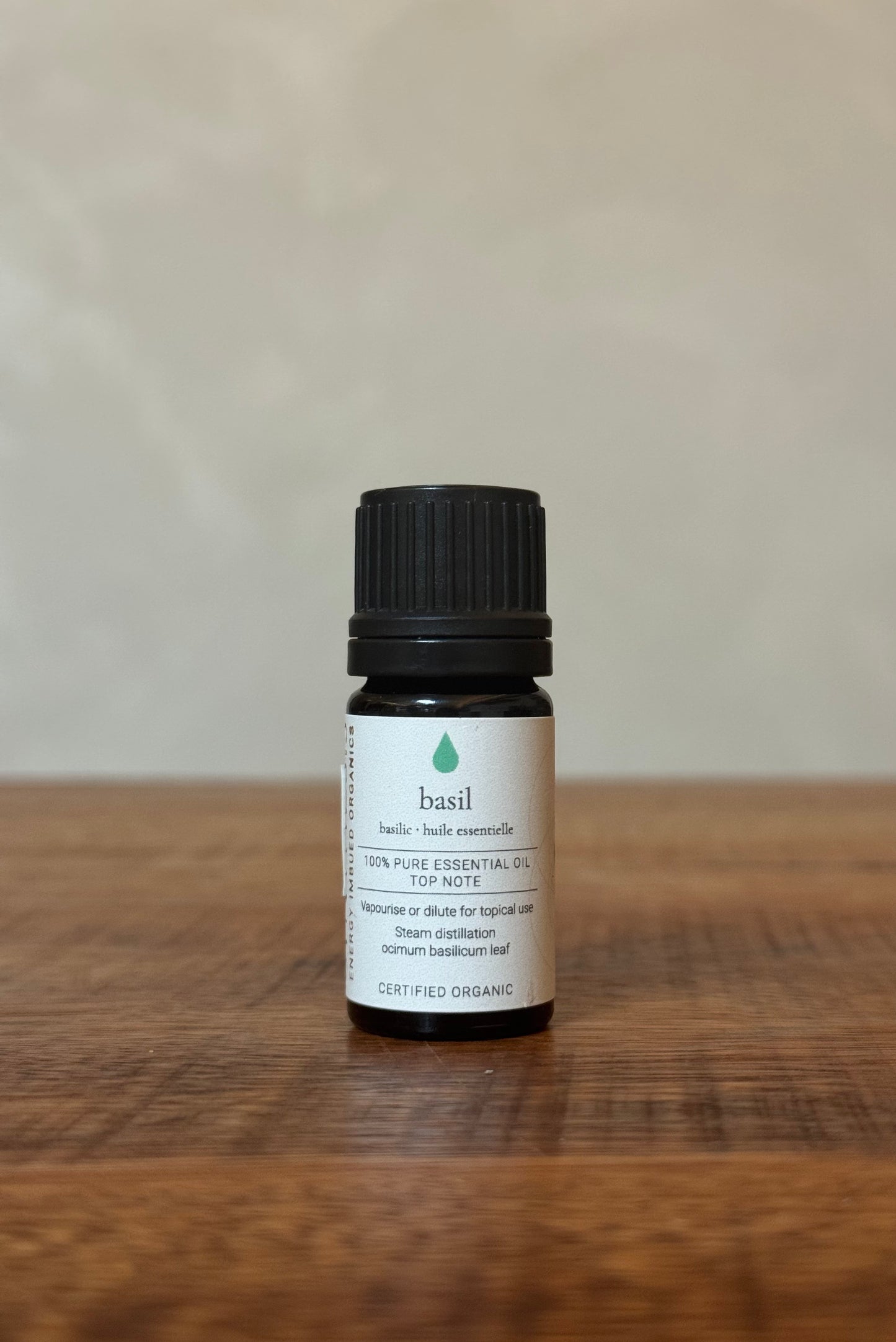Basil Certified Essential Oil, Synthesis Energy Imbued Organics