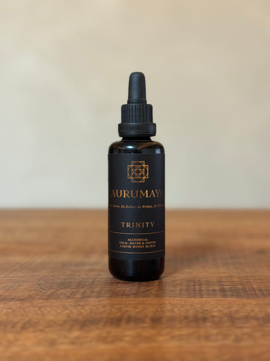 TRINITY / Liquid Plasma Honey with Copper, Silver & Gold ~ Temple Tonic 23.5Hz, Aurumaya