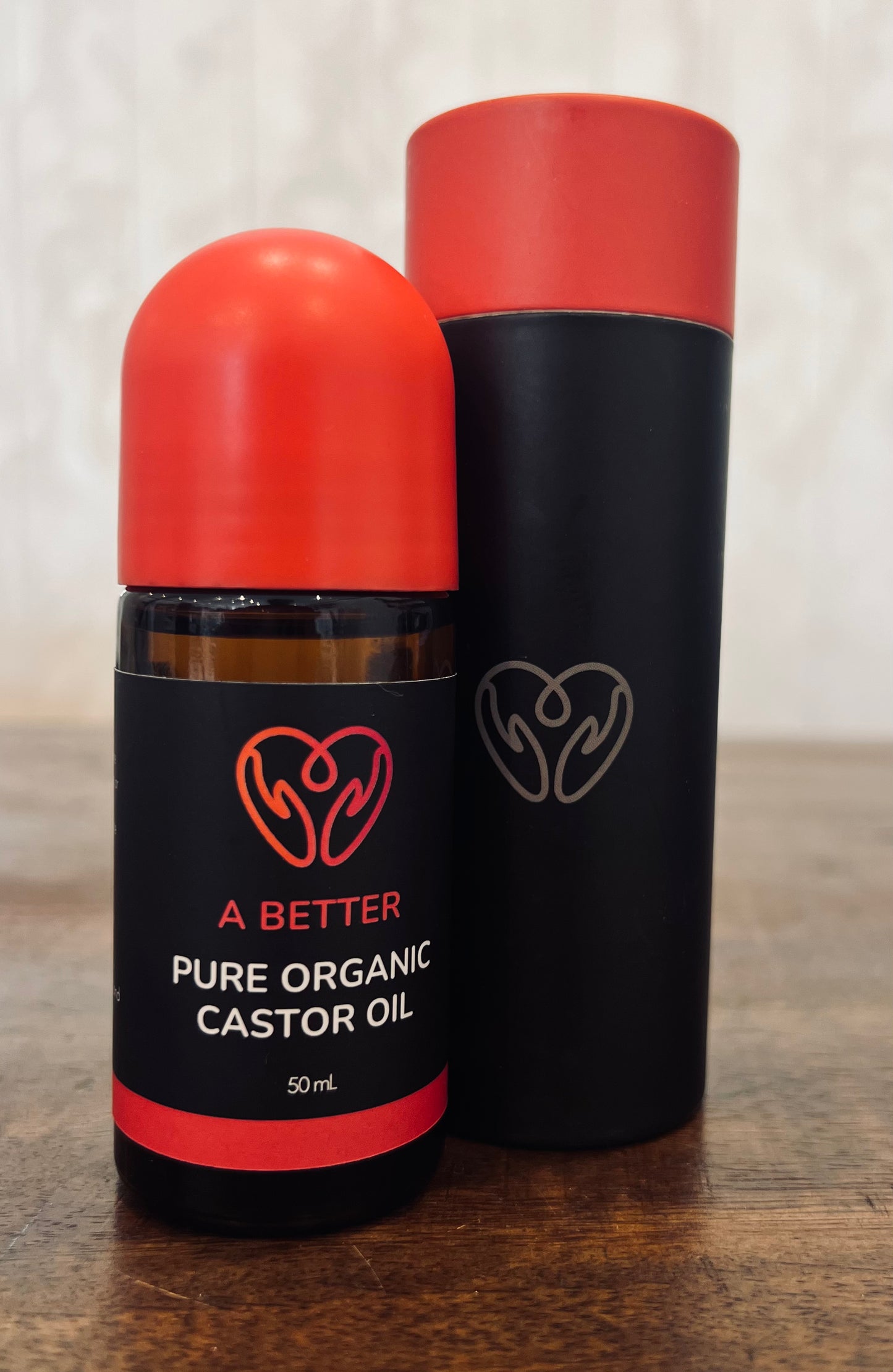 A Better - Pure Organic Castor Oil Roll-On - Quartz Roller 50ml