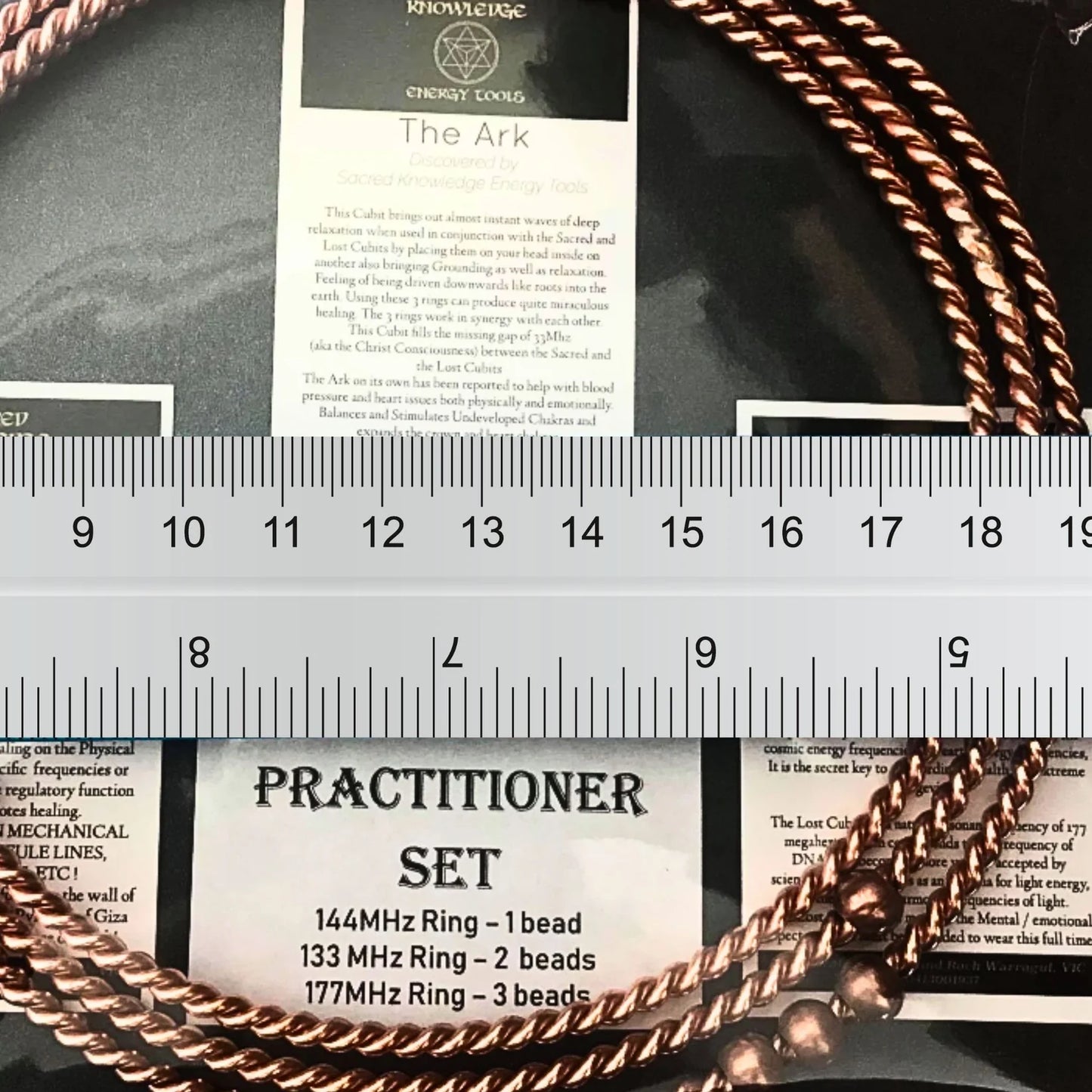 Tensor Rings Trio Practitioner Set, Sacred Knowledge Energy Tools