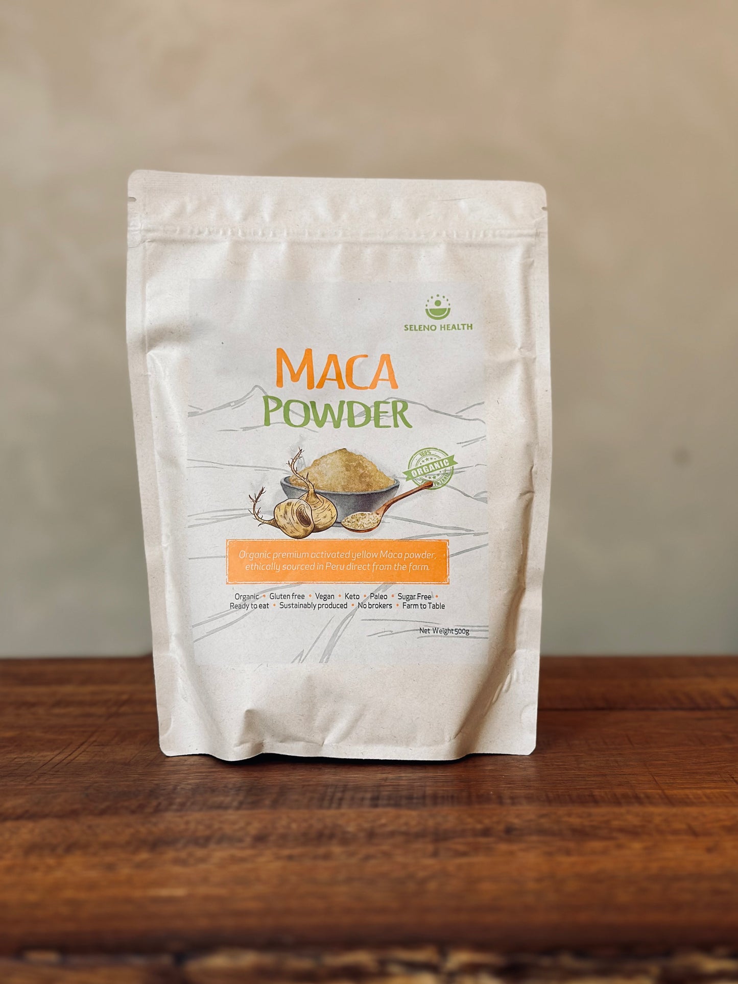 Organic Activated Yellow Maca, Seleno Health