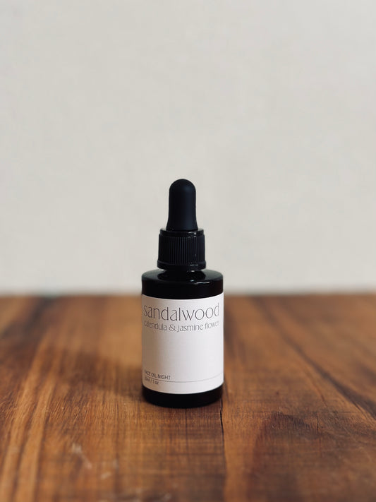 Sandalwood Night Face Oil, Vali