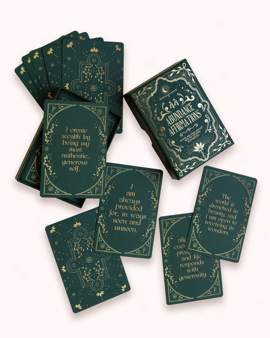 Abundance Affirmations Cards, Deamy Moons
