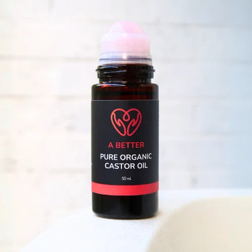 A Better - Pure Organic Castor Oil Roll-On - Quartz Roller 50ml