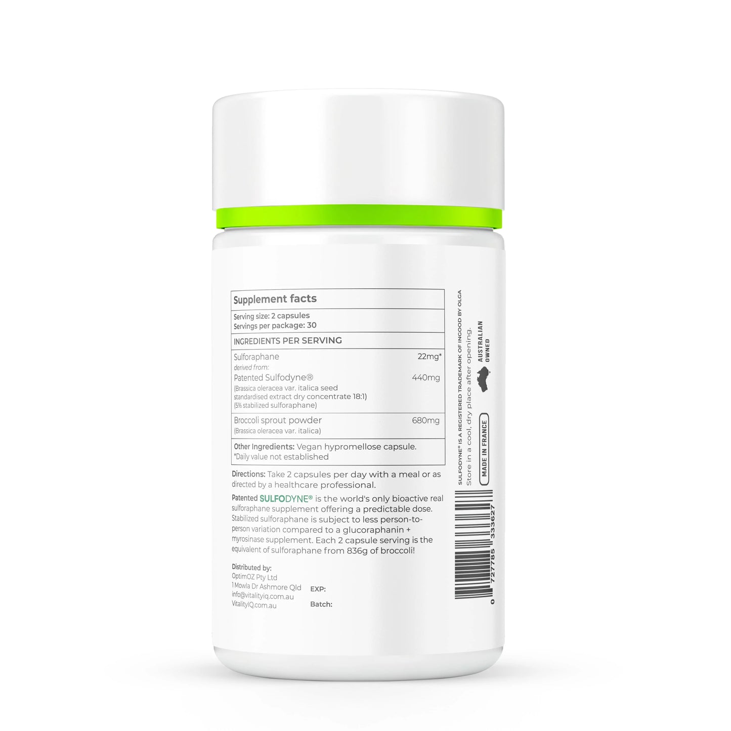 Sulforaphane, Vitality IQ