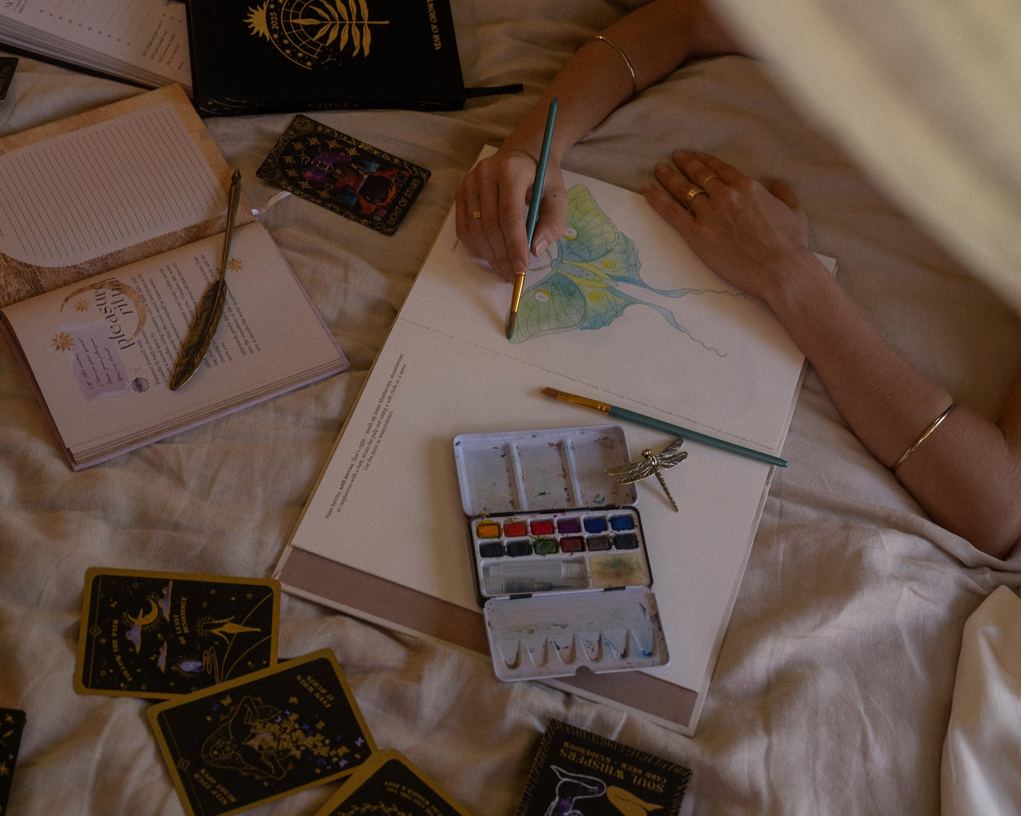 Innerscapes art journal, Dreamy Moons